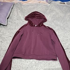 Pink cropped hoodie